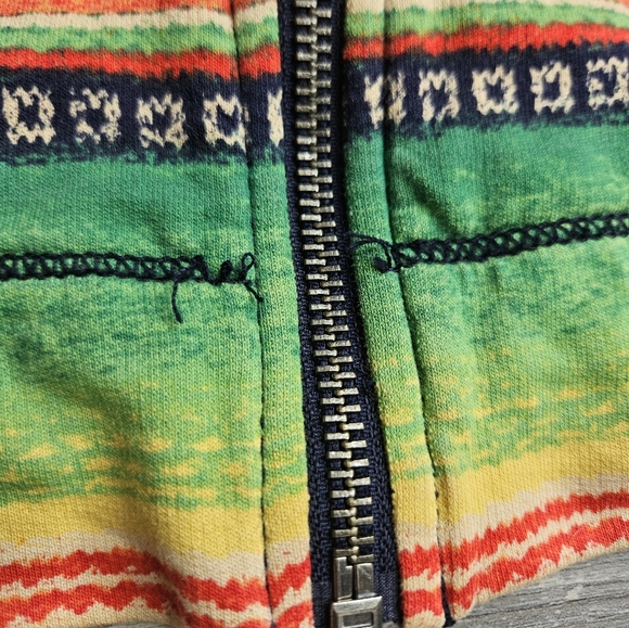 LRL Lauren Jeans Sarape Aztec Southwest Women's Full Zip Hoodie Petite Medium - Picture 4 of 12